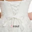 Dentelle Appliques Asymétrique Robe De Mariée Courte De Train Royal