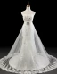 2015 Hand Made Flower Sash Crystal Lace Wedding Dress Bridal Gown