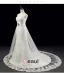 2015 Hand Made Flower Sash Crystal Lace Wedding Dress Bridal Gown