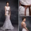 2015 Trumpet / Mermaid Scoop Neck Floor-length Long Pierced Tulle Wedding Dress With Sequins