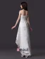 Classique Strass Perles Tulle Brodé De Dentelle Robe De Mariée Courte De La Plage