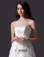 2015 A-line Embroidered Flower Asymmetrical Tulle Short Wedding Dress