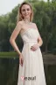 2015 Simple A-line Strapless Champagne long Evening Dresses