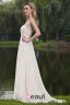 2015 Simple A-line Strapless Champagne long Evening Dresses