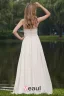 2015 Simple A-line Strapless Champagne long Evening Dresses