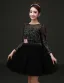 2015 Elegant Scoop Neck Long Sleeves Cocktail Dress/ Little Black Dress
