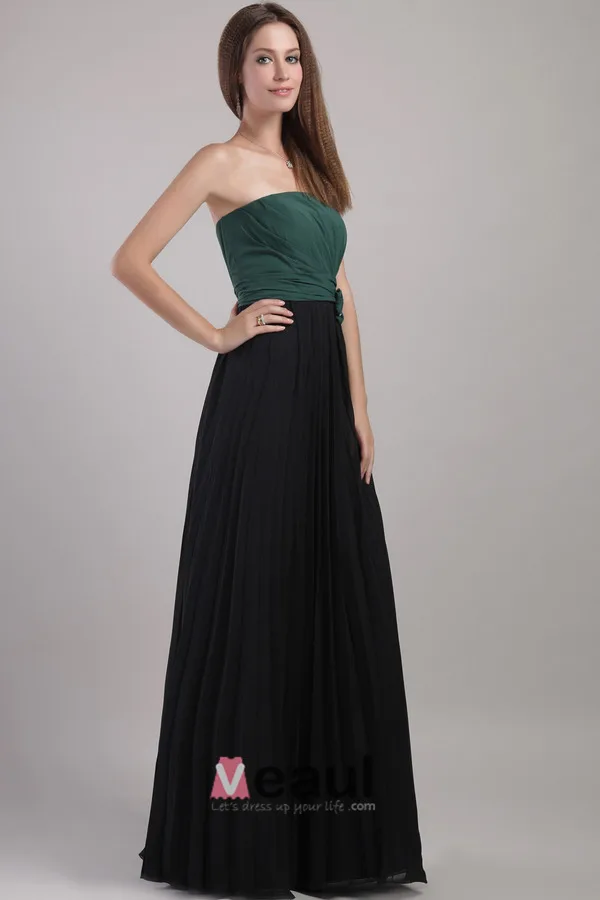 2015 Affordable Strapless A-line Long Evening Dresses