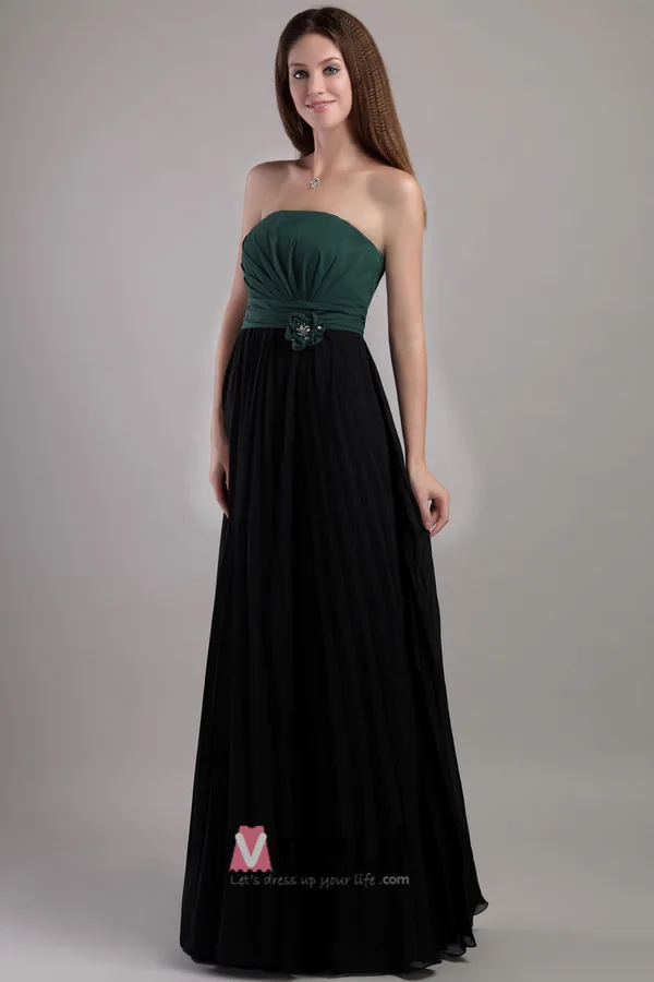2015 Affordable Strapless A-line Long Evening Dresses