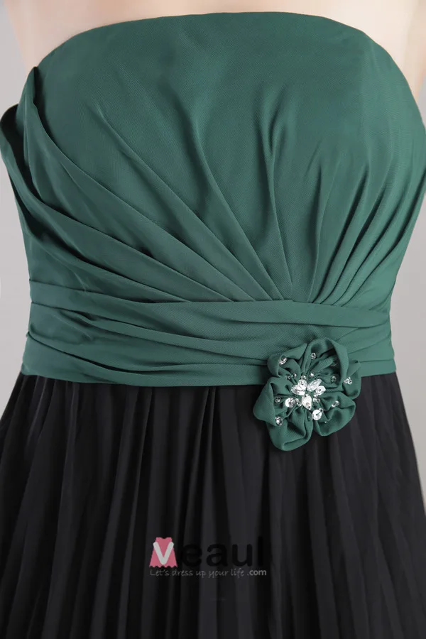 2015 Affordable Strapless A-line Long Evening Dresses