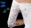 2015 Trumpet /Mermaid Square Neckline 1/2 Sleeves Lace Wedding Dresses