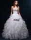 2015 Robe De Bal Sweetheart Perles Paillettes Organza Robes De Mariée