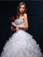 2015 Robe De Bal Sweetheart Perles Paillettes Organza Robes De Mariée