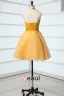 2015 A-line Halter Sleeveless Flower Sash Cocktail Dresses