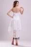2015 Nice Zipper Lace Satin White Cocktail Dress Party Dress