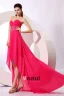 Forlokkende Feie Tog Chiffon Elastisk Vevd Sateng Kjæreste Cocktailkjole Festkjole