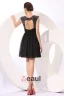 Backless Paillettes Captivante Robe De Cocktail Noire
