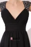 Backless Paillettes Captivante Robe De Cocktail Noire