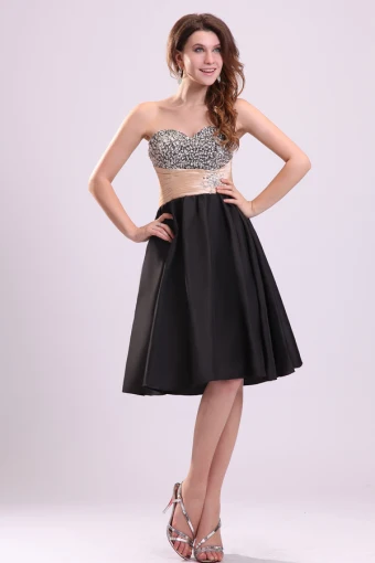 2015 Charming Zipper Sweetheart Beading Cocktail Dress