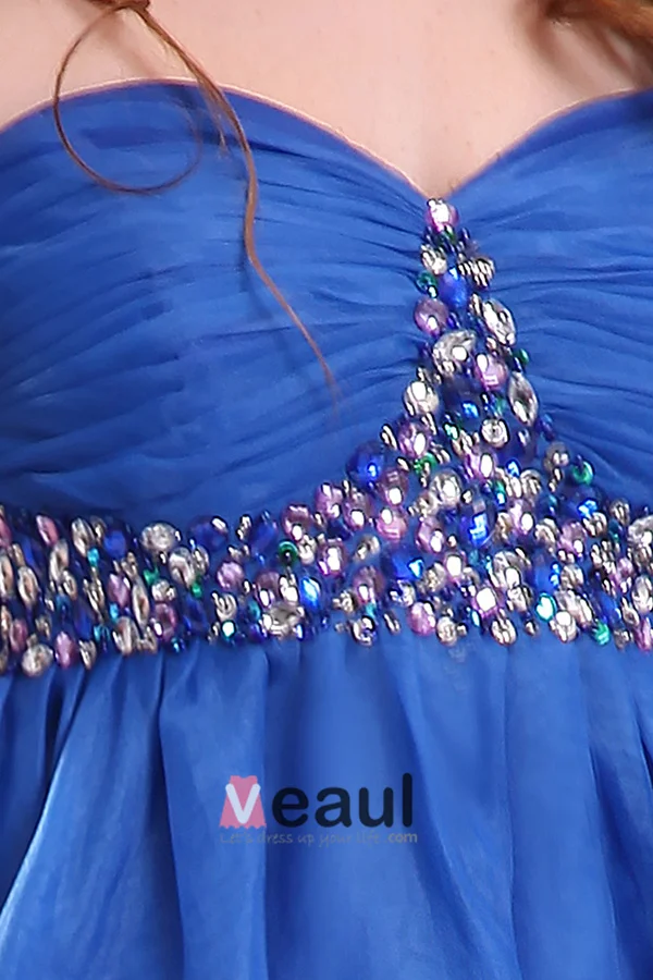 Princesse Épidémie Au Genou Robe De Cocktail En Organza De Satin