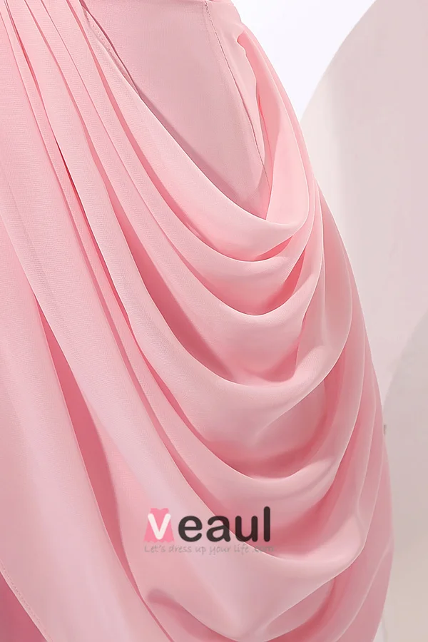 2015 A-line Sleeveless One-shoulder Cocktail Dresses Party Dress