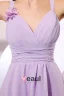 2015 Graceful Chiffon Elastic Woven Satin V-neck Zipper Bridesmaid Dresses