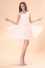 2015 Perfect Pink Sleeveless One-shoulder Bridesmaid Dresses