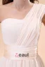 2015 Perfect Pink Sleeveless One-shoulder Bridesmaid Dresses