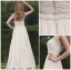 2015 Simple A-line Strapless Champagne long Evening Dresses