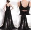 2015 Best Chiffon Satin V-neck Zipper Cocktail Dress