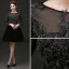 2015 Elegant Scoop Neck Long Sleeves Cocktail Dress/ Little Black Dress