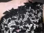 Une Ligne Une Épaule Dentelle Perles Robe De Soirée En Satin Noir