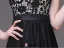 Une Ligne Une Épaule Dentelle Perles Robe De Soirée En Satin Noir