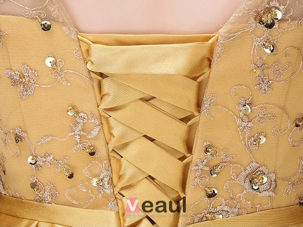 A-line Prinsessa Fyrkantig Ringning Beading Paljetter Ärmar Satin Aftonklänningar