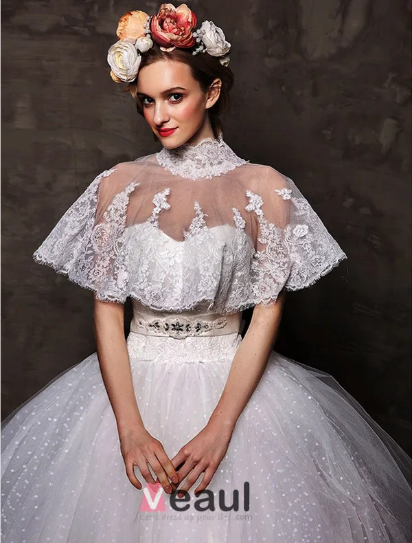 2015 Ball Gown Sweetheart Beading Satin Bow Sash Tulle Wedding Dress With Shawl