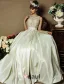 Mode & Élégante Robe De Mariée Robe De Dentelle De Perles Taffetas De Balle De Décolleté