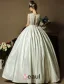 Mode & Élégante Robe De Mariée Robe De Dentelle De Perles Taffetas De Balle De Décolleté