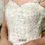 Elegante Spaghettibandjes Appliques Kant Organza Baljurk Trouwjurken