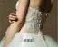 2015 Sweetheart Sleeveless Tea-length Organza Ball Gown Wedding Dress