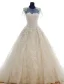 2015 Schultern U-ausschnitt Appliques-spitze Konigliche Brautkleider