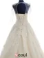 2015 Schultern U-ausschnitt Appliques-spitze Konigliche Brautkleider
