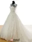2015 Schultern U-ausschnitt Appliques-spitze Konigliche Brautkleider