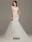 2015 Mermaid Shoulders V-neck Beading Backless Lace Wedding Dress
