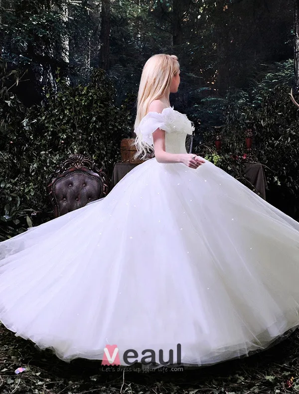 Luxury High-grade 2015 Cinderella Movie Custume Prom Dress