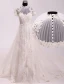 Vintage Palais Une Ligne Haute Cou Appliques De Perles Dentelle Robe De Mariée