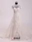 Vintage Palais Une Ligne Haute Cou Appliques De Perles Dentelle Robe De Mariée