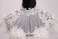 Vintage Palais Une Ligne Haute Cou Appliques De Perles Dentelle Robe De Mariée