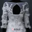 Sirène Encolure Carré Appliques De Dentelle Beadding Fleurs Robe De Mariée En Organza
