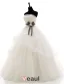2015 Ball Gown Strapless Handmade Beading Floor-length Wedding Dress
