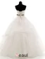 2015 Ball Gown Strapless Handmade Beading Floor-length Wedding Dress