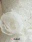 A-lijn Strapless Appliques Kant Bloem Sjerp Trouwjurken
